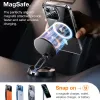 Torras Diamond Back Cover hoesje met MagSafe voor Apple iPhone 15 Pro Max - Transparant 3