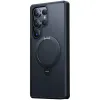 Torras Ostand Spin Back Cover hoesje met MagSafe voor Samsung Galaxy S25 Ultra - Zwart 2
