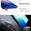 Torras Ostand Spin Back Cover hoesje met MagSafe voor Samsung Galaxy S25 Ultra - Zwart 5