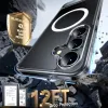 Torras Pstand Back Cover hoesje met MagSafe voor Samsung Galaxy S25 Plus - Transparant 4