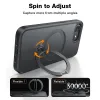 Torras Ostand Spin Back Cover hoesje met MagSafe voor Apple iPhone 17e/16e - Zwart 3