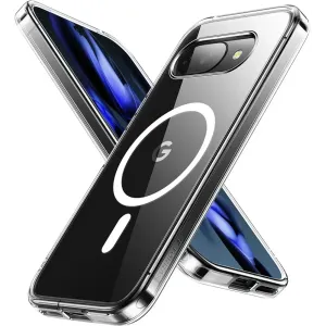 Torras Diamond Back Cover hoesje met MagSafe voor Google Pixel 9a - Transparant