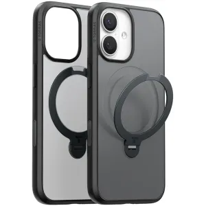 Torras Ostand Spin Back Cover hoesje met MagSafe voor Apple iPhone 17 - Zwart