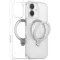 Torras Ostand Spin Back Cover hoesje met MagSafe voor Apple iPhone 17 - Transparant