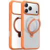 Torras Ostand Spin Back Cover hoesje met MagSafe voor Apple iPhone 17 Pro - Oranje 0