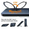 Torras Ostand Spin Back Cover hoesje met MagSafe voor Apple iPhone 17 Pro - Oranje 1