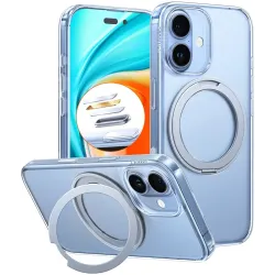 Torras Ostand Pro Back Cover hoesje met MagSafe voor Apple iPhone 17 - Transparant