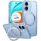 Torras Ostand Pro Back Cover hoesje met MagSafe voor Apple iPhone 17 - Transparant