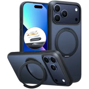 Torras Ostand Pro Back Cover hoesje met MagSafe voor Apple iPhone 17 Pro - Zwart