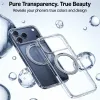 Torras Ostand Pro Back Cover hoesje met MagSafe voor Apple iPhone 17 Pro Max - Transparant 2