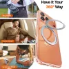 Torras Ostand Pro Back Cover hoesje met MagSafe voor Apple iPhone 17 Pro Max - Transparant 5