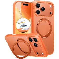 Torras Ostand Pro Back Cover hoesje met MagSafe voor Apple iPhone 17 Pro - Oranje