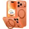 Torras Ostand Pro Back Cover hoesje met MagSafe voor Apple iPhone 17 Pro - Oranje