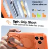 Torras Ostand Pro Back Cover hoesje met MagSafe voor Apple iPhone 17 Pro - Oranje 6