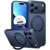 Torras Ostand Pro Back Cover hoesje met MagSafe voor Apple iPhone 17 Pro Max - Donkerblauw 0