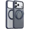 Torras Ostand Pro Back Cover hoesje met MagSafe voor Apple iPhone 17 Pro Max - Donkerblauw 1