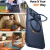 Torras Ostand Pro Back Cover hoesje met MagSafe voor Apple iPhone 17 Pro Max - Donkerblauw 6