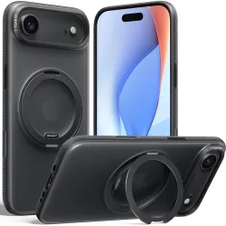 Torras Ostand R Fitness Back Cover hoesje met MagSafe voor Apple iPhone Air - Zwart