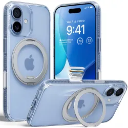 Torras Ostand R Fitness Back Cover hoesje met MagSafe voor Apple iPhone 17 - Transparant