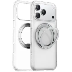 Torras Ostand R Fitness Back Cover hoesje met MagSafe voor Apple iPhone 17 Pro Max - Transparant