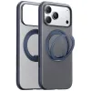 Torras Ostand R Fitness Back Cover hoesje met MagSafe voor Apple iPhone 17 Pro Max - Donkerblauw 1