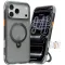 Torras Ostand Spin Air Back Cover hoesje met MagSafe voor Apple iPhone 17 Pro - Shadow Black
