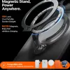 Torras Ostand Spin Air Back Cover hoesje met MagSafe voor Apple iPhone 17 Pro - Shadow Black 4