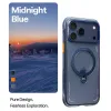 Torras Ostand Spin Air Back Cover hoesje met MagSafe voor Apple iPhone 17 Pro Max - Donkerblauw 2