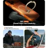 Torras Ostand Spin Air Back Cover hoesje met MagSafe voor Apple iPhone 17 Pro Max - Horizon Orange 6