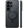 Torras Ostand Spin Back Cover hoesje met MagSafe voor Samsung Galaxy S26 Ultra - Zwart 0