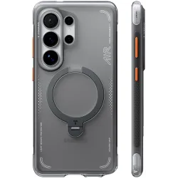 Torras Ostand Spin Air Back Cover hoesje met MagSafe voor Samsung Galaxy S26 Ultra - Shadow Black
