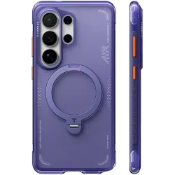 Torras Ostand Spin Air Back Cover hoesje met MagSafe voor Samsung Galaxy S26 Ultra - Donkerpaars