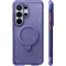 Torras Ostand Spin Air Back Cover hoesje met MagSafe voor Samsung Galaxy S26 Ultra - Donkerpaars