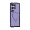 Torras Ostand Spin Air Back Cover hoesje met MagSafe voor Samsung Galaxy S26 Ultra - Donkerpaars 1