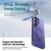 Torras Ostand Spin Air Back Cover hoesje met MagSafe voor Samsung Galaxy S26 Ultra - Donkerpaars 4