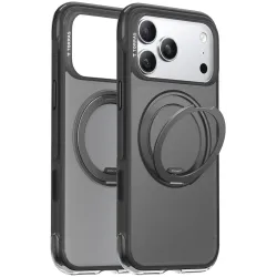 Torras Ostand O3 Air Back Cover hoesje met MagSafe voor Apple iPhone 17 Pro Max - Zwart