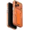 UNIQ Heldro Air MagClick MagSafe Back Cover hoesje voor Apple iPhone 17 Pro - Transparant/Oranje