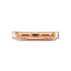 UNIQ Heldro Air MagClick MagSafe Back Cover hoesje voor Apple iPhone 17 Pro - Transparant/Oranje 5